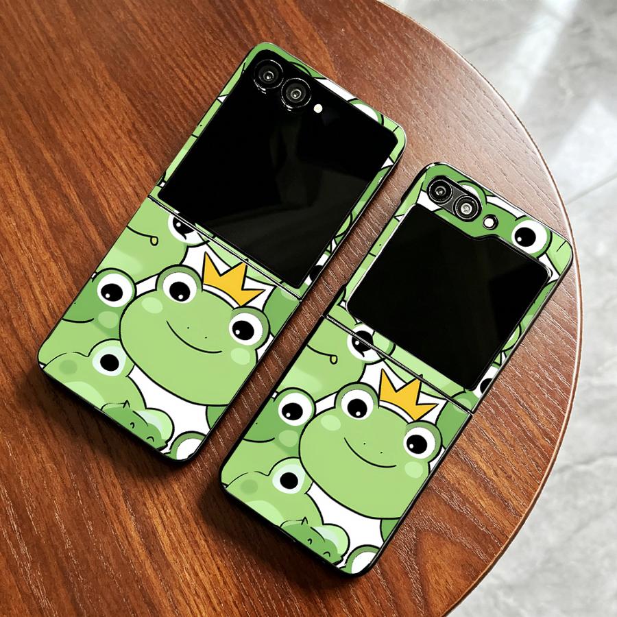 Phone Cases Z Fold 6 - フルカバーフロッグデザインスマホケース Samsung Galaxy Z Flip 7