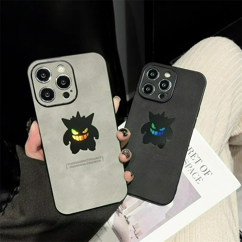 Phone Cases Protective - 漫画アニメゲンガー革風レーザー加工スマホケース iPhone 17Air 15 14 13