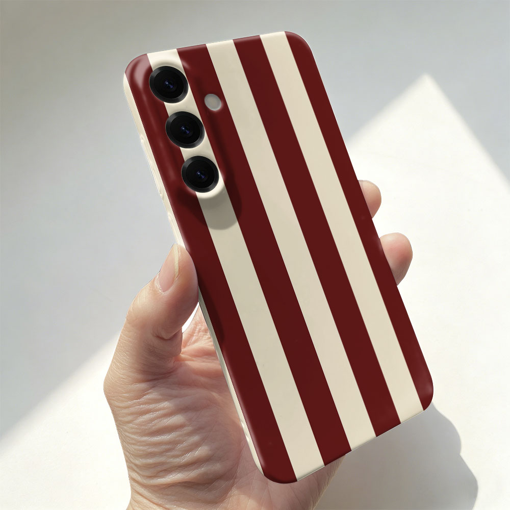 Phone Cases A14 Samsung - 赤白ストライプ柄ケース Samsung A55 54 53 52