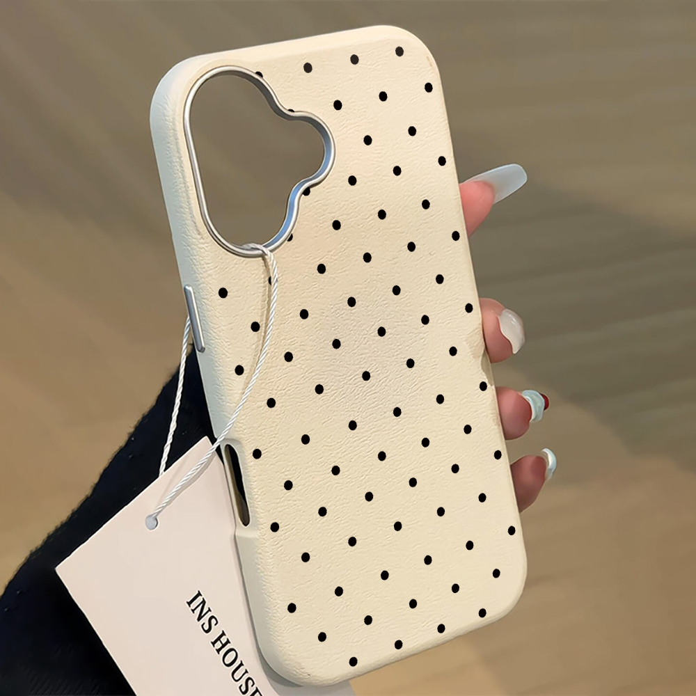 Phone Cases Luxury - 韓国INSキュートな水玉模様のiPhoneケース iPhone 16 15 17 14