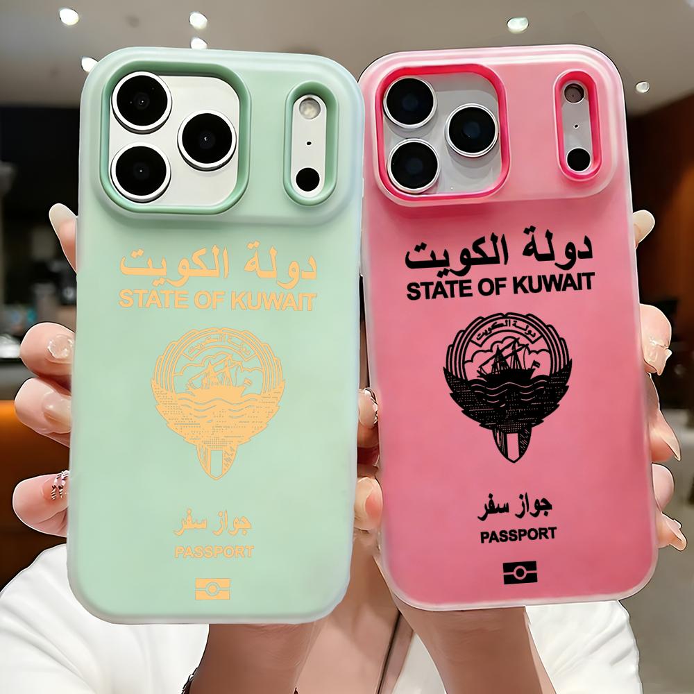 Phone Cases Kuwait - クウェートパスポート柄iPhoneケース iPhone 17 16 15 14