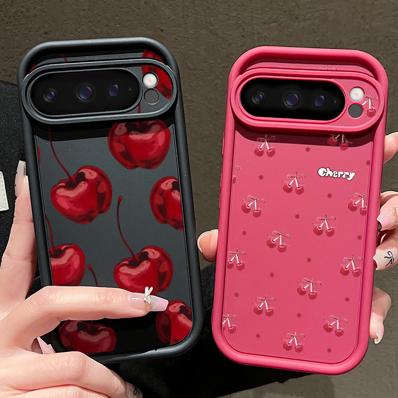 Phone Cases Pixel 9A - 漫画風チェリーパターンのGoogle Pixel 10 9 8 7