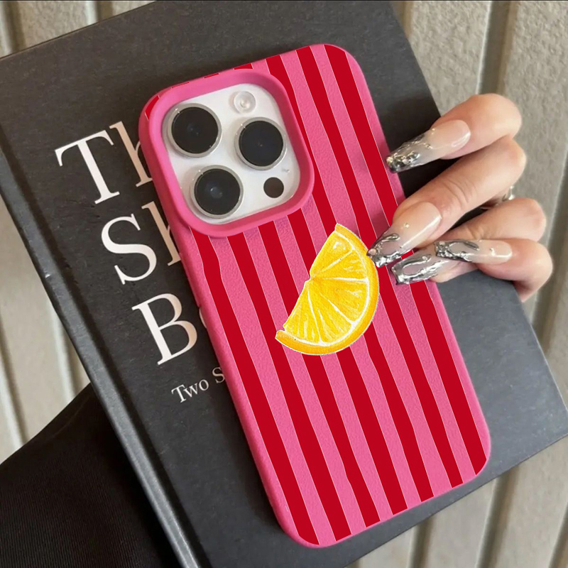 Phone Cases Protective - ファッションレモン柄TPUシリコン製スマホケース iPhone 17 Pro、16、15、14、17、13、11 Pro Max、11、13、12