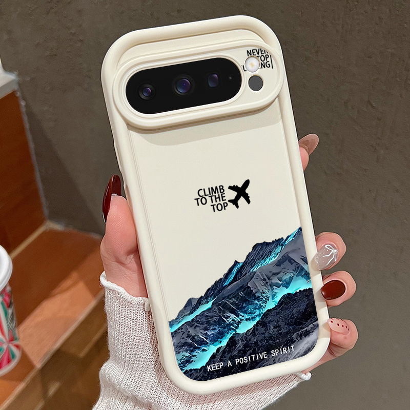 Phone Cases Pixel 9A - 飛行機雪山柄スマホケース Google Pixel 10 9 8