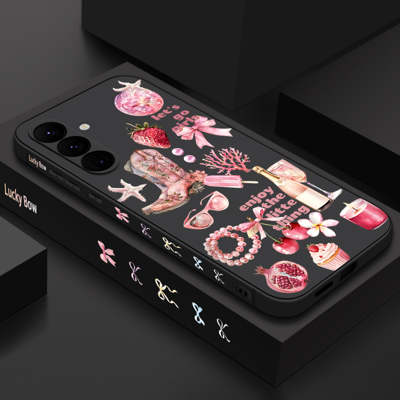 Phone Cases Samsung S25 Fe - ストロベリーチェリーパターンのスマホケース Samsung Galaxy A57 A17 A56