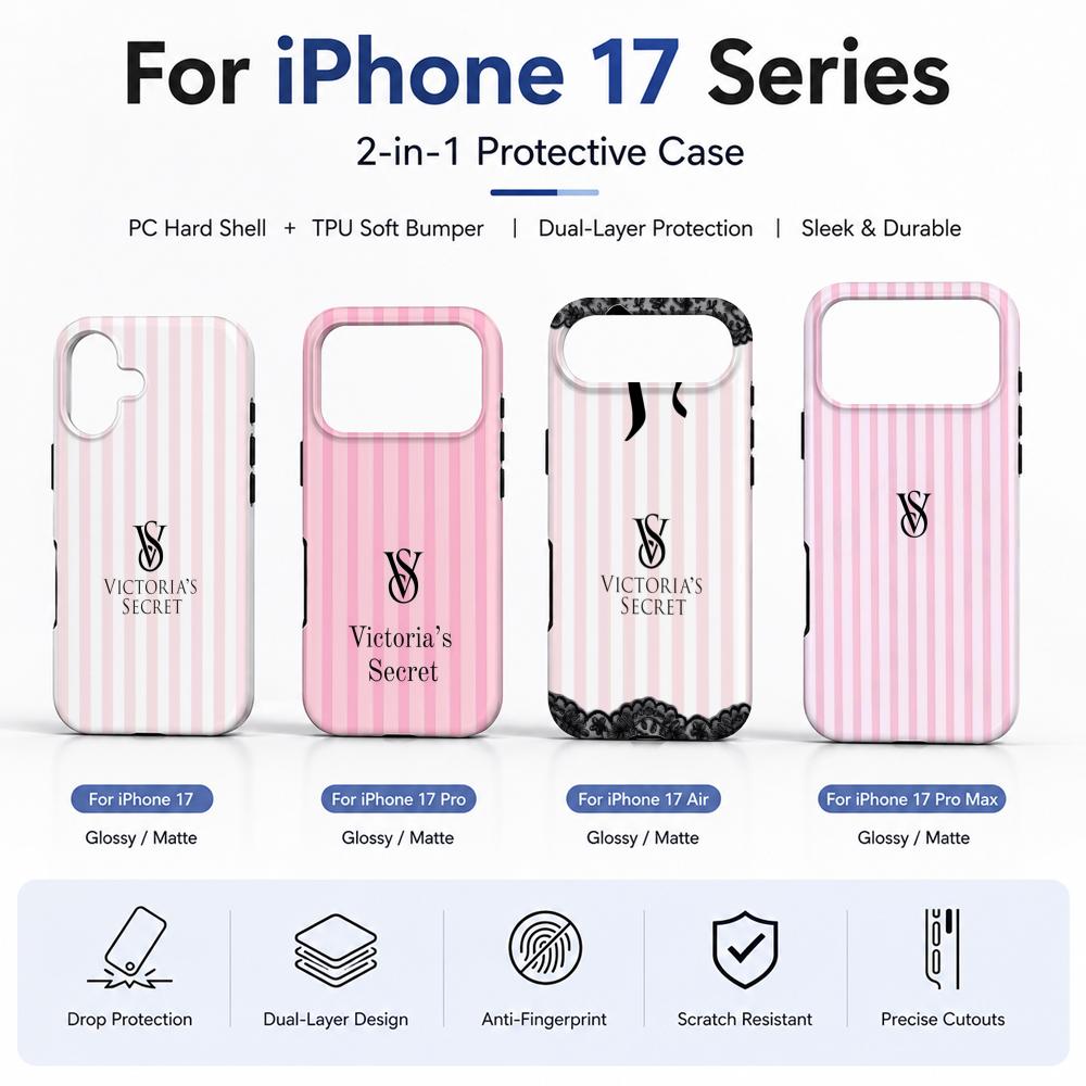 Phone Cases For Iphone 12 Pro Max - クールなV-ヴィクトリアズ・シークレットのスマホケースフィルム素材2-in-1シェル、iPhone 17、16、15、14、12、17Air、16e、13 Pro MAX、16Plus用カバー