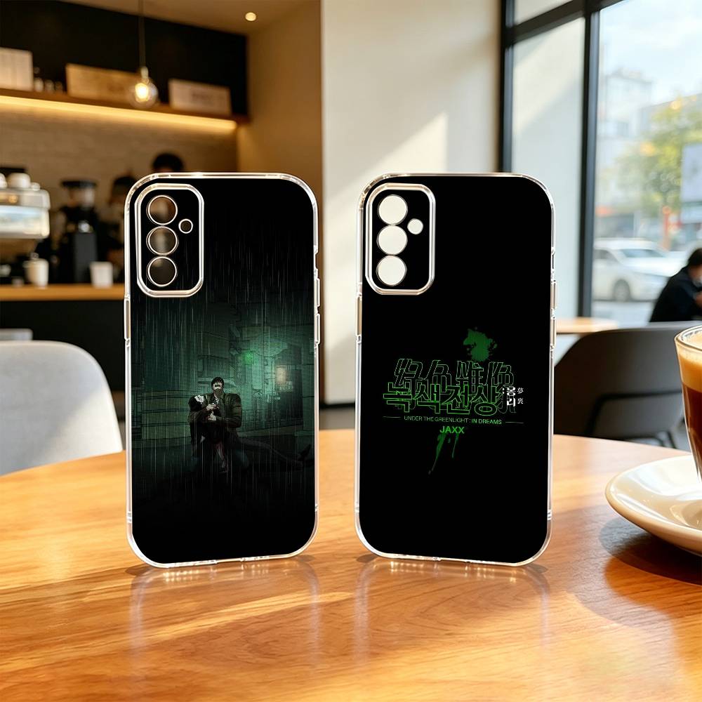 Phone Cases Under $20 - G-Greenlight ジン・マシュー コミック電話ケース SamsungA10、12、20、21S、30、31、40、50、51、52、70、71用透明カバー