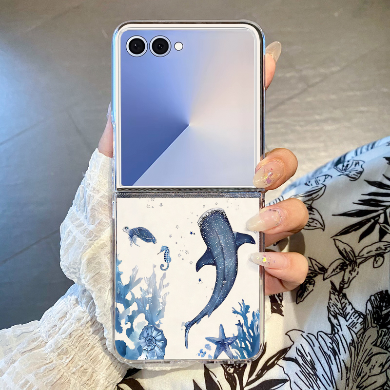 Phone Cases Z Fold 6 - クジラ柄スマホケース Samsung Galaxy Z Flip7 FE