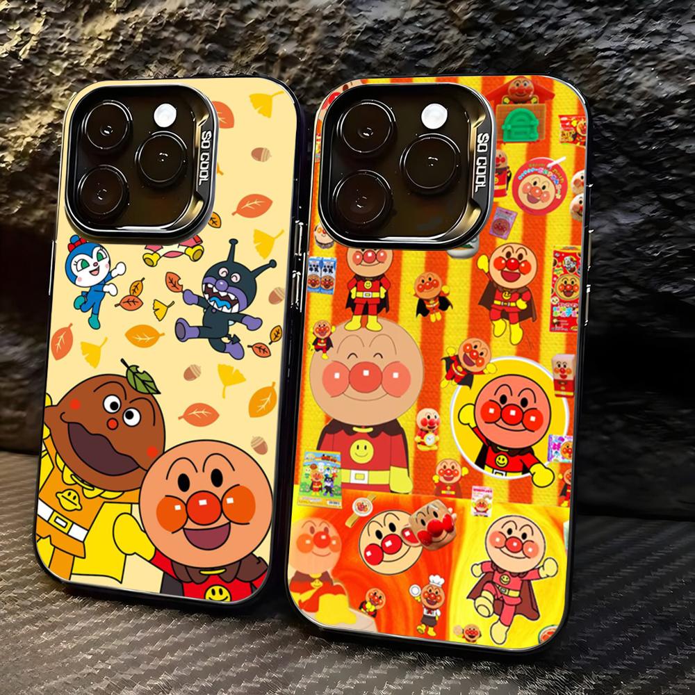 Phone Cases For Iphone 12 Pro Max - アニメキュートA-AnpaNmansスマホケース lMDカラー シルバーシェル iPhone 17 16