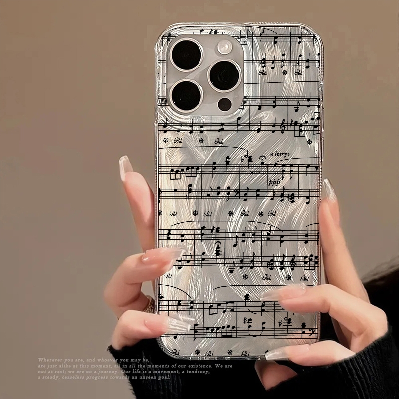 Phone Cases A14 Samsung - 楽しい文字と音符柄のスマホケース Samsung Galaxy A16 A15 A14