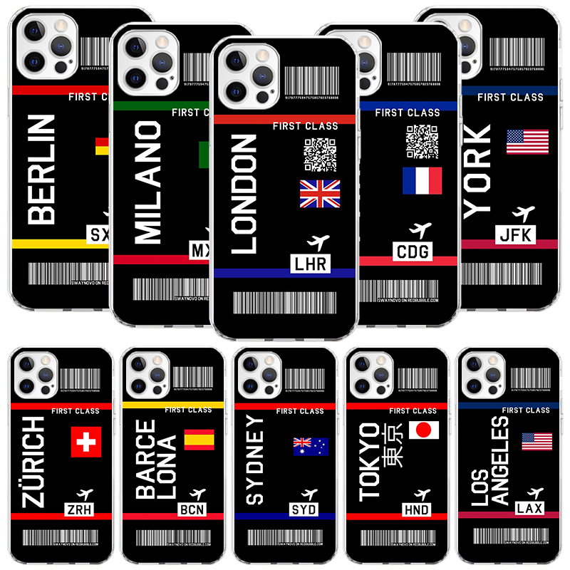 Phone Cases Aviation - 航空券バーコード柄スマホケース iPhone 17 Air 16 15