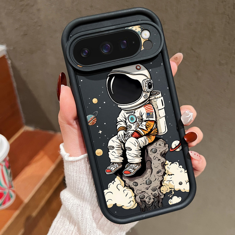 Phone Cases Pixel 9A - 漫画風宇宙飛行士プリントTPUスマホケース Google Pixel 10 8 7