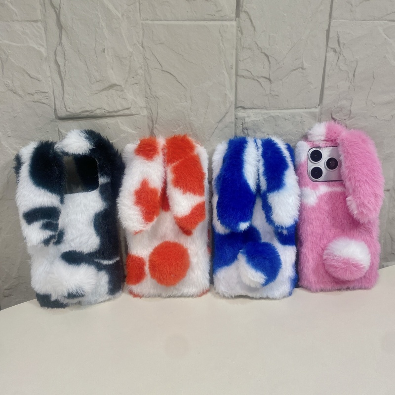 Phone Cases For Iphone 12 Pro Max - 可愛いウサギデザインのふわふわスマホケース iPhone 17 16 15 14