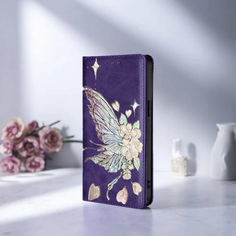 Phone Cases For Samsung S22 - 塗装済み磁気フリップレザーウォレットケース Samsung Galaxy S26 Ultra S25