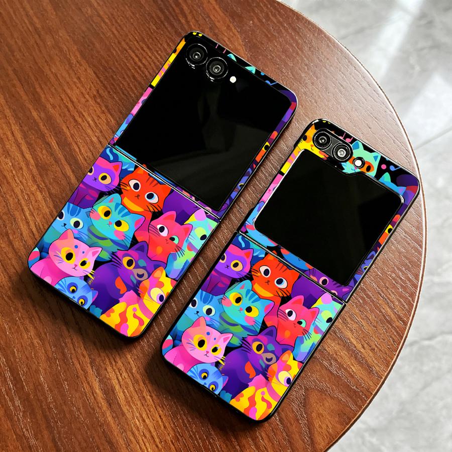Phone Cases Z Fold 6 - フルカバーキャットフォンカバーケース Samsung Galaxy Z Flip 7