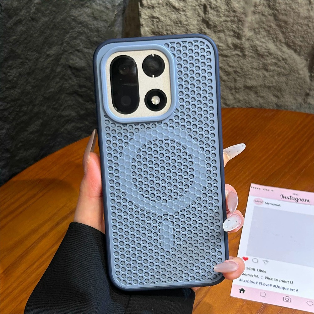Heat Dissipation Case - ファッション冷却熱放散磁気電話ケース OnePlus 15 用 Magsafe 通気性ハードドロップ保護バックカバー