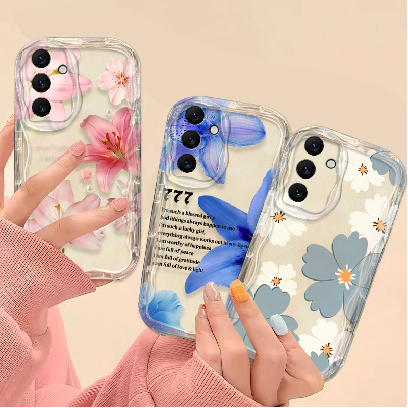 美しいピンクのユリ柄スマホケース Samsung Galax - Phone Cases A14 Samsung のレビューと価格