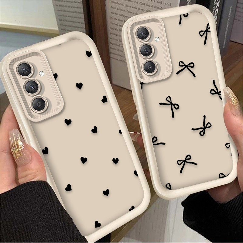 ブラックラブハートボウノットケース Samsung Gala - Phone Cases A14 Samsung のレビューと価格