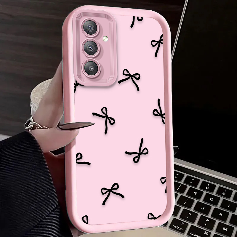 ブラックラブハートボウノットケース Samsung Gala - Phone Cases A14 Samsung のレビューと価格