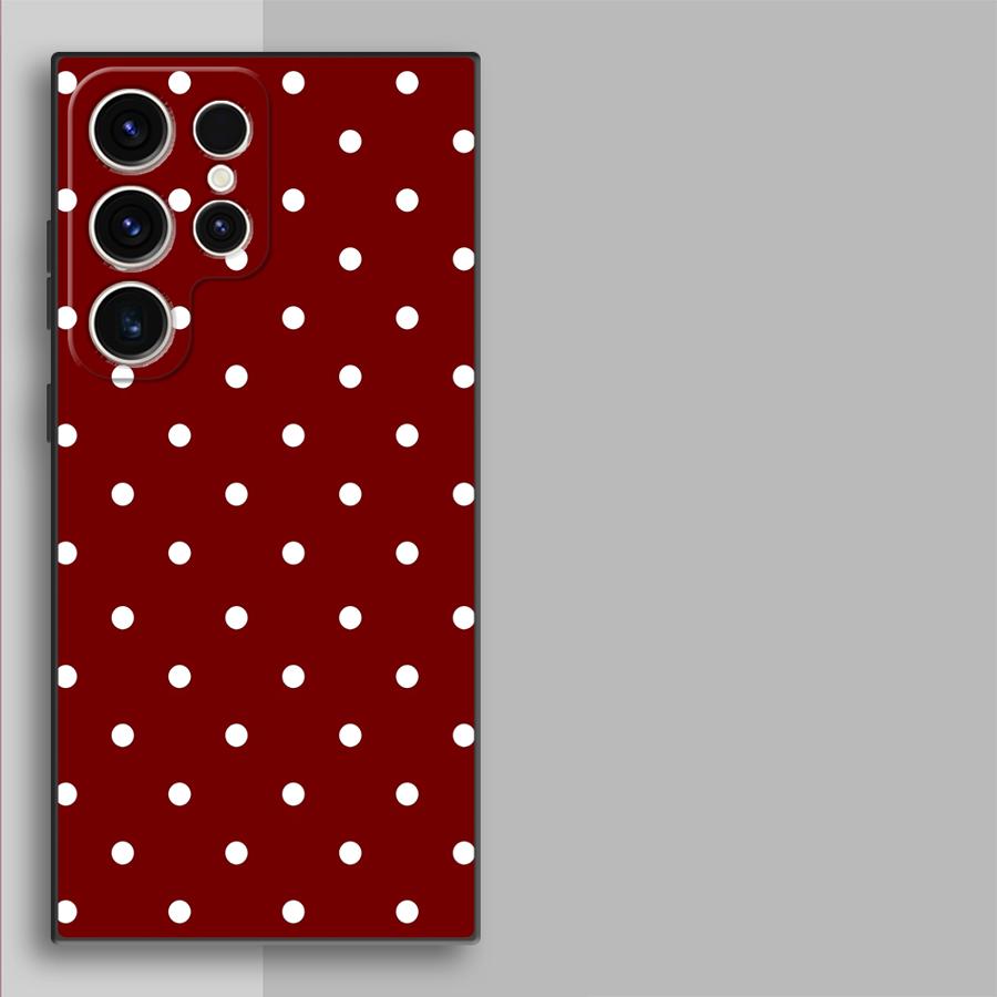 レトロな水玉模様のスマホケース、Samsung Galaxy - Phone Cases Samsung S25 Fe のレビューと価格