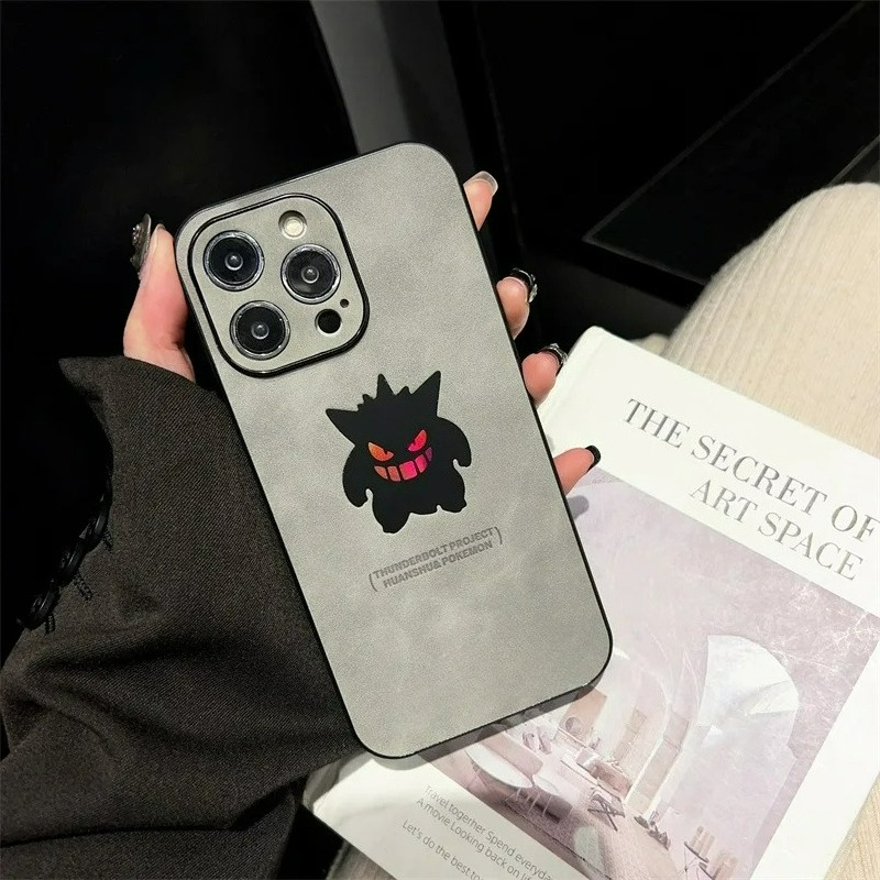漫画アニメゲンガー革風レーザー加工スマホケース iPhone - Phone Cases Protective のレビューと価格