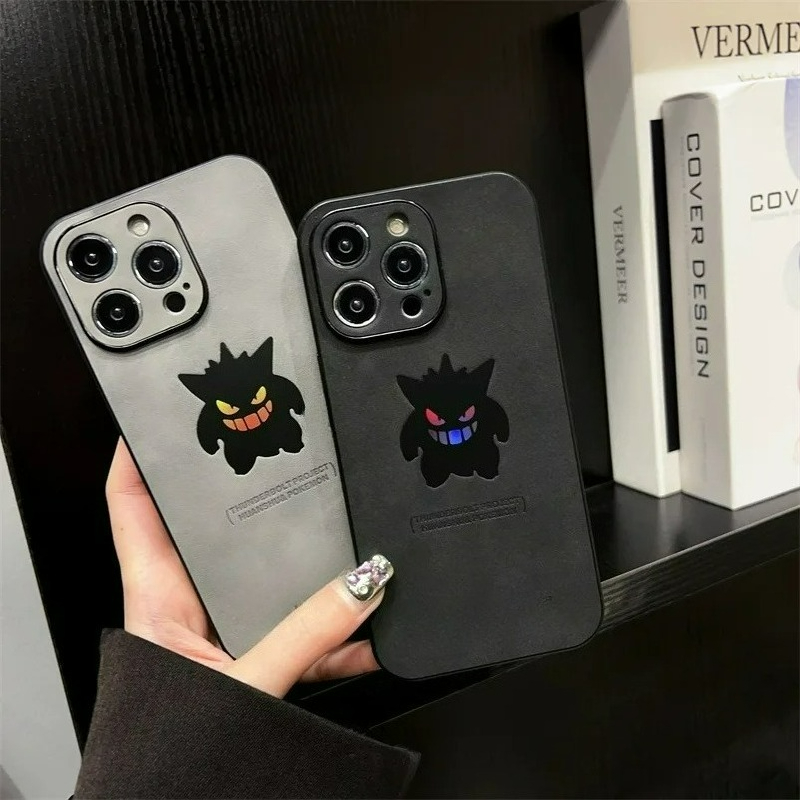 漫画アニメゲンガー革風レーザー加工スマホケース iPhone - Phone Cases Protective のレビューと価格