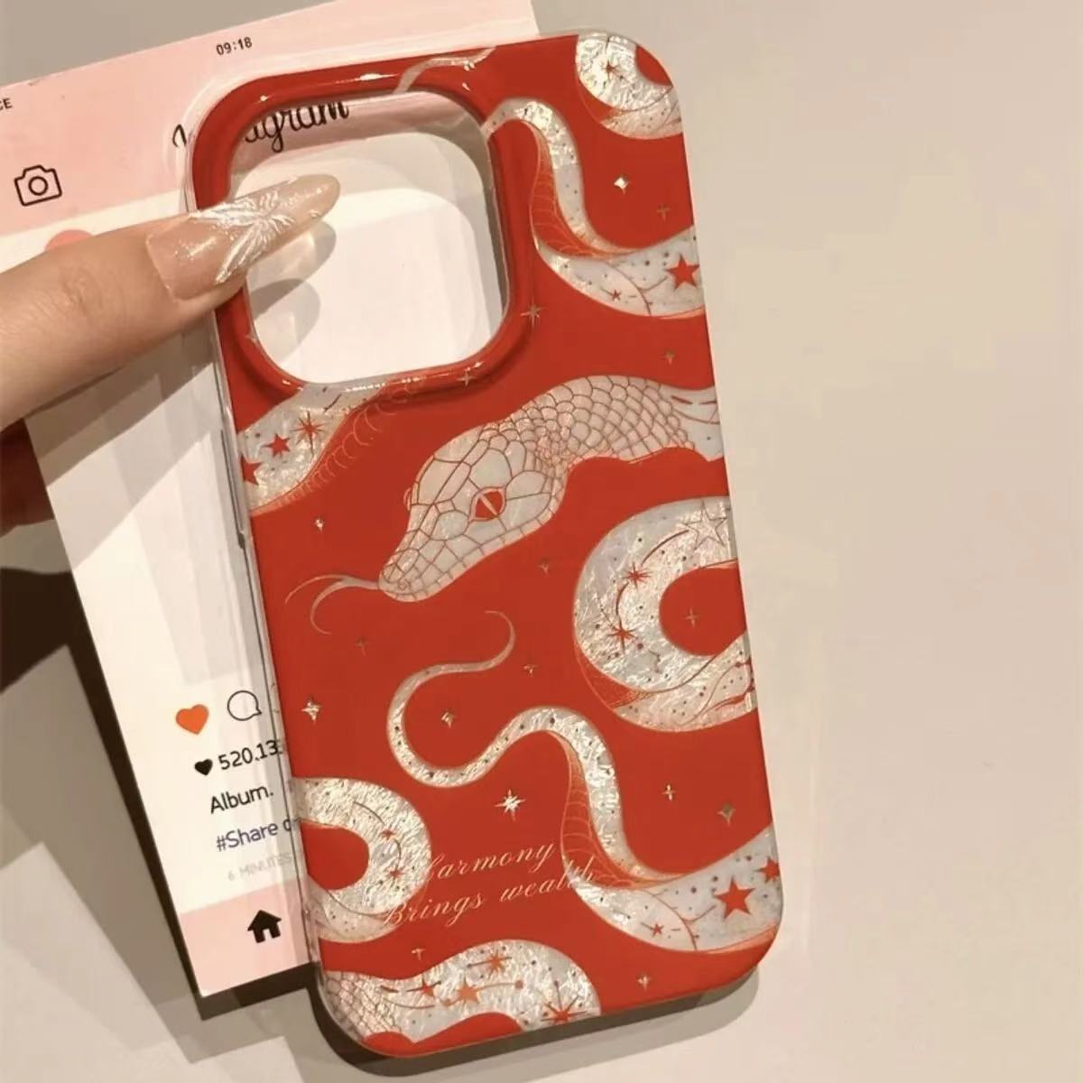 ホロースターラインスネーク電話ケース、Oppo Realme - Phone Cases Oppo のレビューと価格
