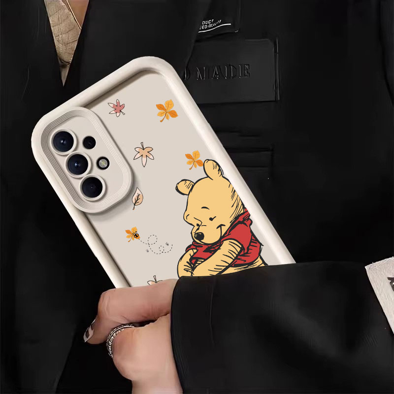 秋のウィニー・ザ・プーさん柄シリコンケース Samsung  - Phone Cases A14 Samsung のレビューと価格