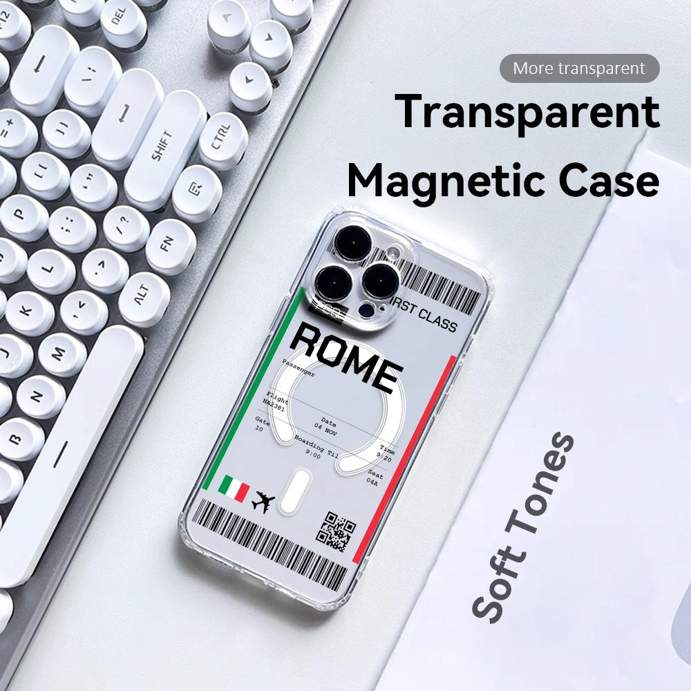 飛行機旅行チケット イタリア柄 iPhone 17 16 1 - Phone Cases Aviation のレビューと価格