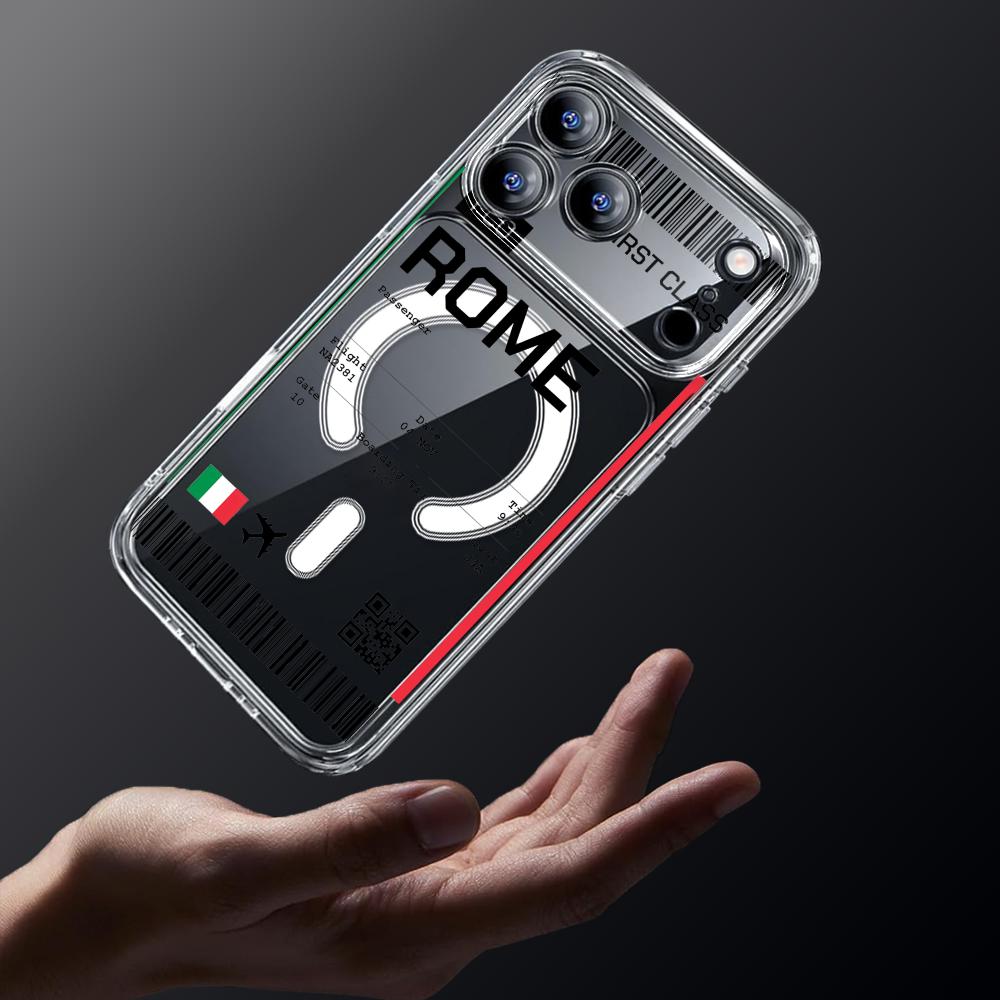 飛行機旅行チケット イタリア柄 iPhone 17 16 1 - Phone Cases Aviation のレビューと価格