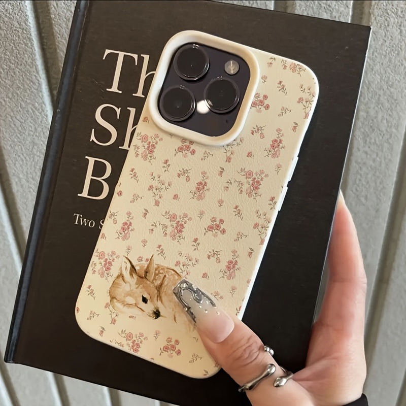 可愛い鹿柄と花柄がいっぱいのライチ風スマホケース iPhon - Phone Cases Protective のレビューと価格