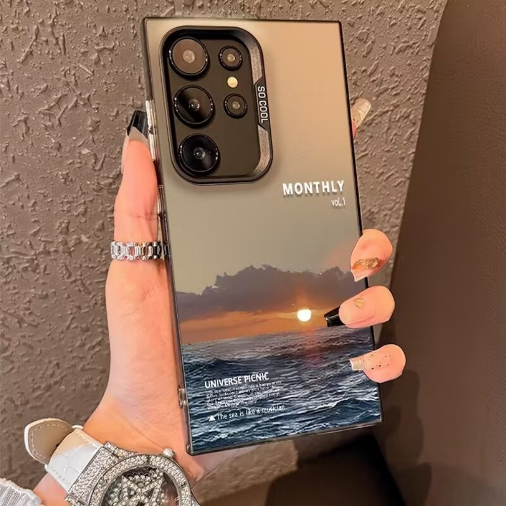 夕焼けをテーマにした海の風景フロスト加工スマホケース Sam - Phone Cases Samsung S25 Fe のレビューと価格