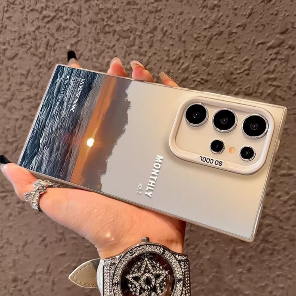 夕焼けをテーマにした海の風景フロスト加工スマホケース Sam - Phone Cases Samsung S25 Fe のレビューと価格