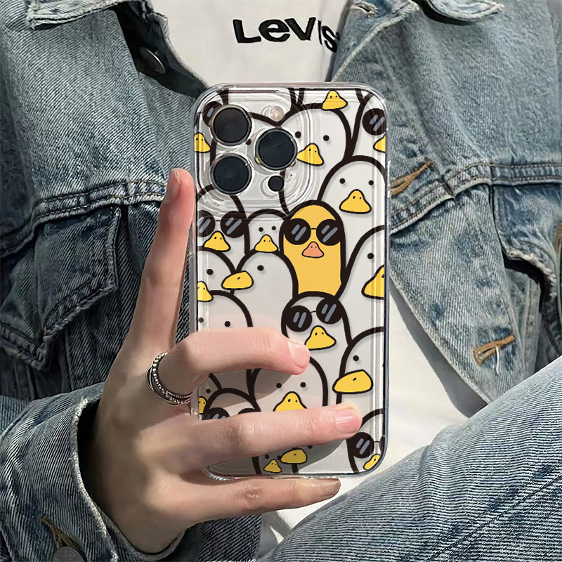 かわいい漫画のアヒル柄ケース 女の子向け iPhone 17 - Phone Cases Protective のレビューと価格