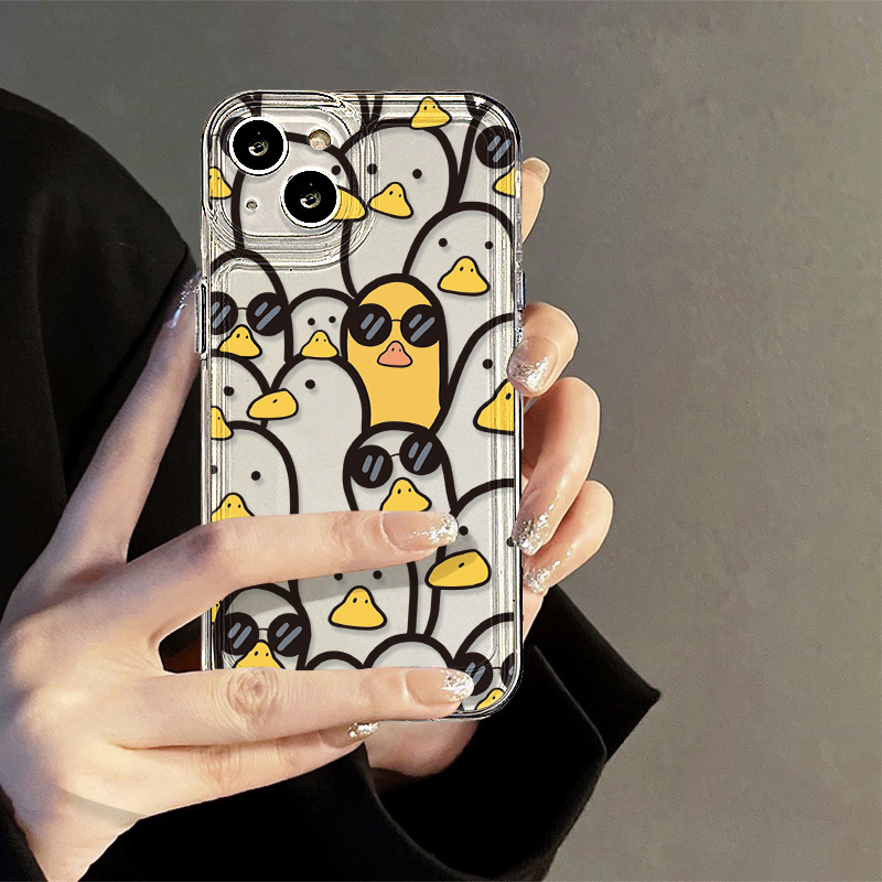 かわいい漫画のアヒル柄ケース 女の子向け iPhone 17 - Phone Cases Protective のレビューと価格