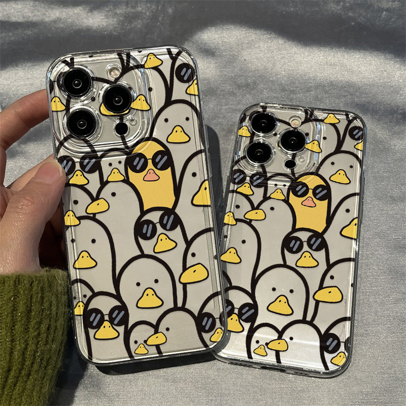 かわいい漫画のアヒル柄ケース 女の子向け iPhone 17 - Phone Cases Protective のレビューと価格