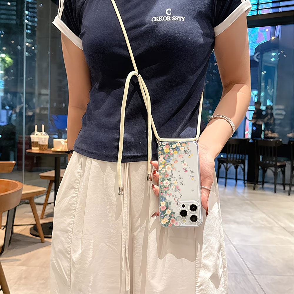 クロスボディランヤードストラップ付きスマホケース iPhon - Phone Cases Protective のレビューと価格