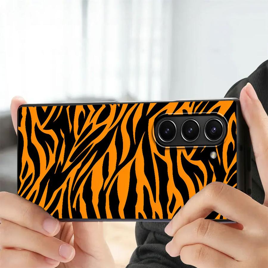 ゼブラストライプひまわりバックフォンカバーケース Samsu - Phone Cases Z Fold 6 のレビューと価格