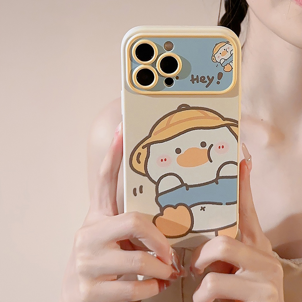 韓国漫画の黄色いアヒル柄iPhoneケース iPhone 1 - Phone Cases Protective のレビューと価格