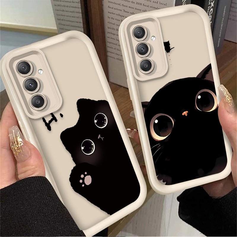 素敵な大きな目の猫のスマホケース Samsung Galax - Phone Cases A14 Samsung のレビューと価格