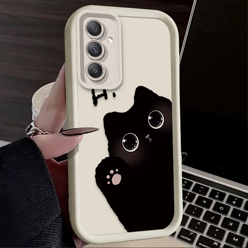 素敵な大きな目の猫のスマホケース Samsung Galax - Phone Cases A14 Samsung のレビューと価格
