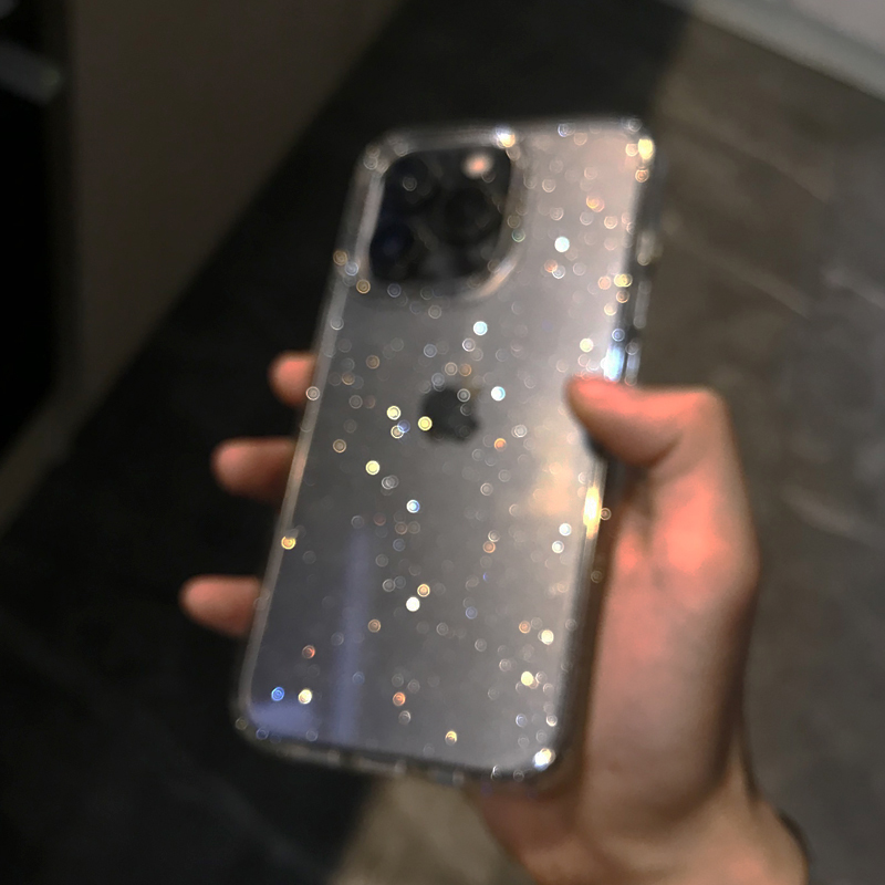 透明 シンプル グリッター iPhone 16 15 14  - Phone Cases Protective のレビューと価格