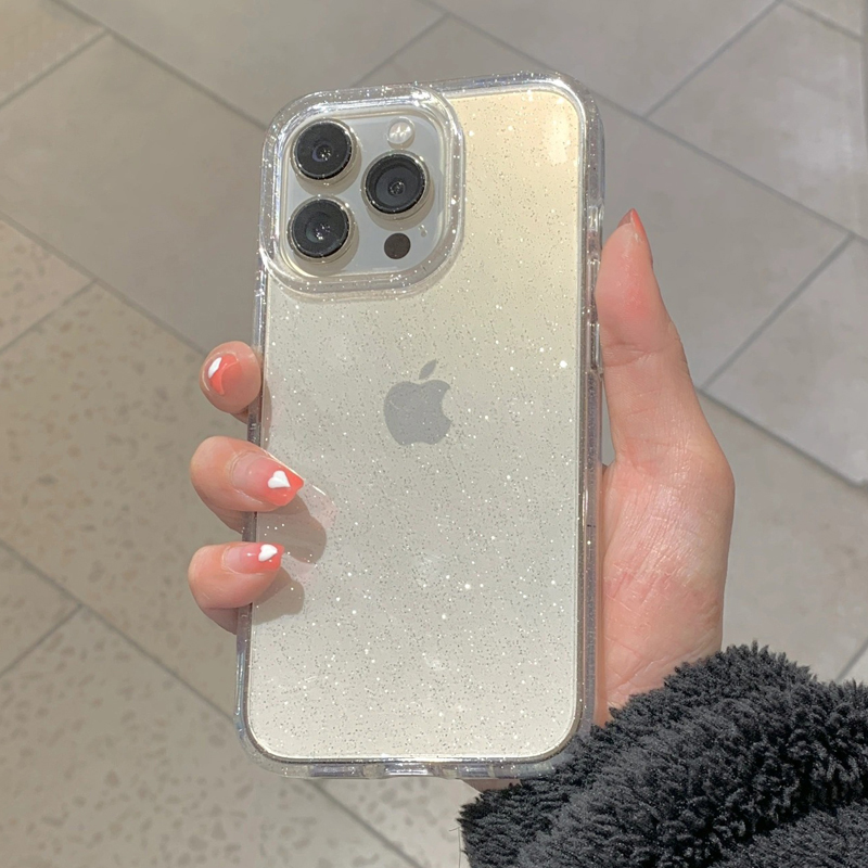 透明 シンプル グリッター iPhone 16 15 14  - Phone Cases Protective のレビューと価格