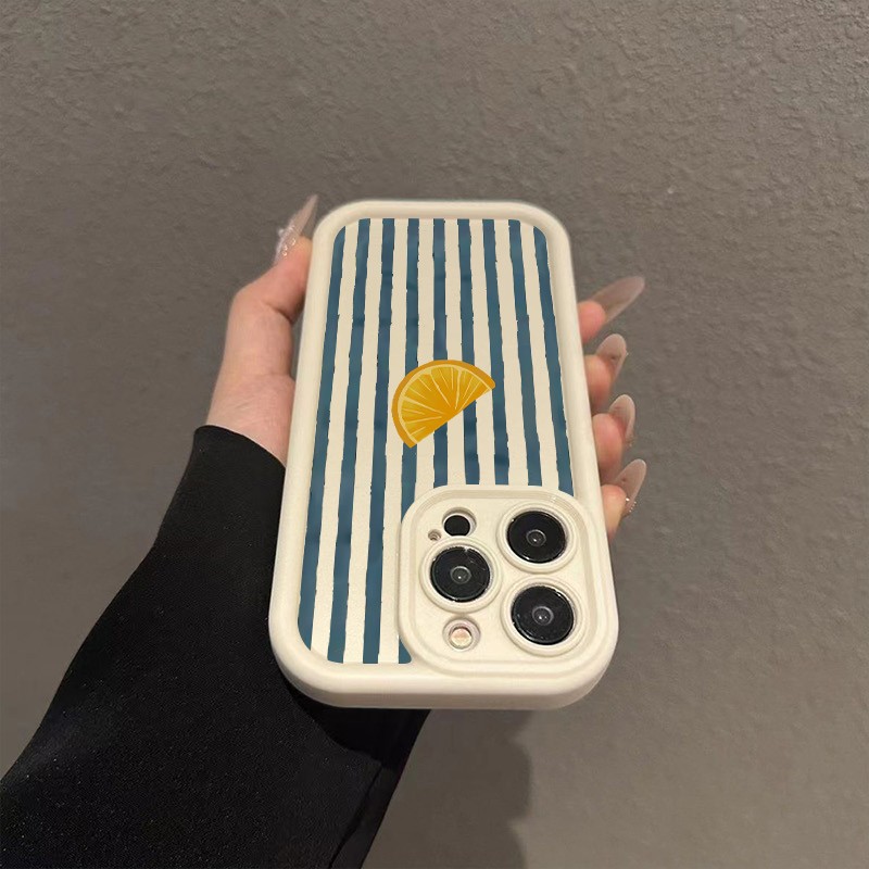 ストライプレモン柄スマホケース iPhone 17 16 1 - Phone Cases Protective のレビューと価格