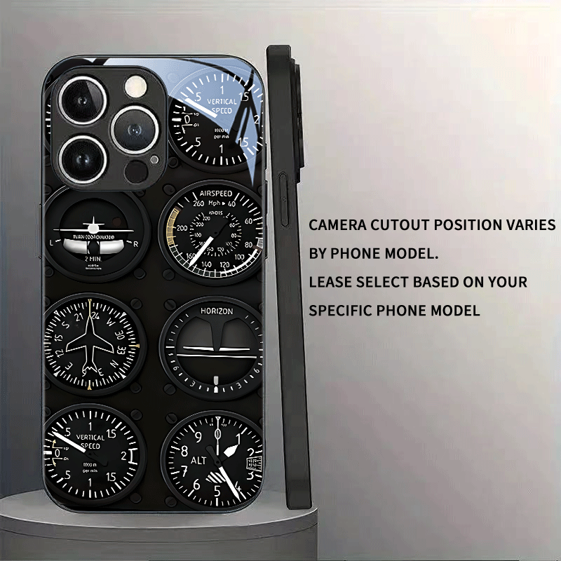 航空機器風強化ガラス製スマホケース iPhone 16 17 - Phone Cases Aviation のレビューと価格