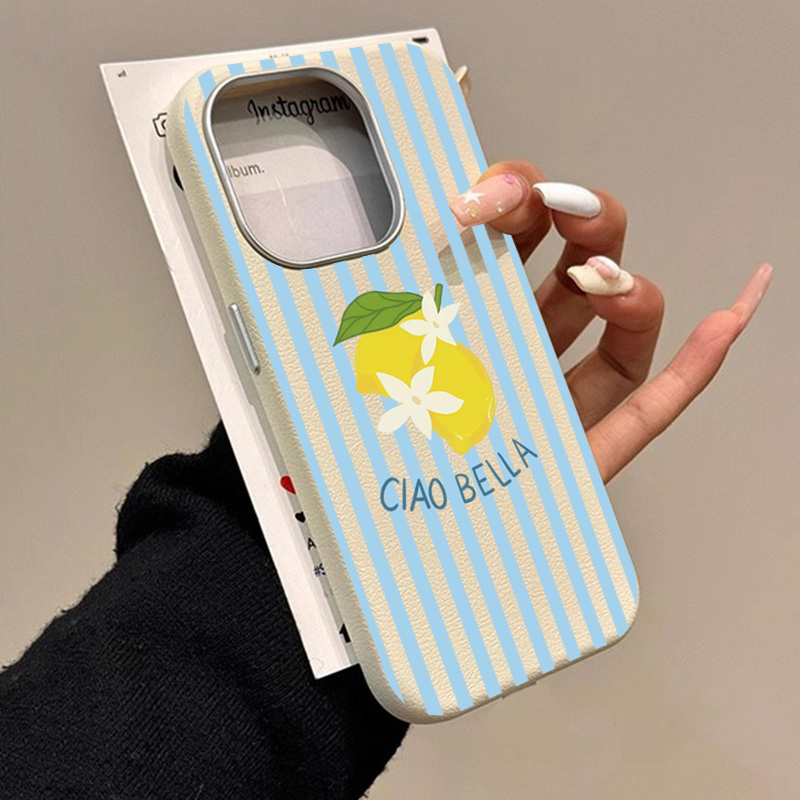 レモンストライプレトロデザイン Samsung Galaxy - Phone Cases Samsung S25 Fe のレビューと価格