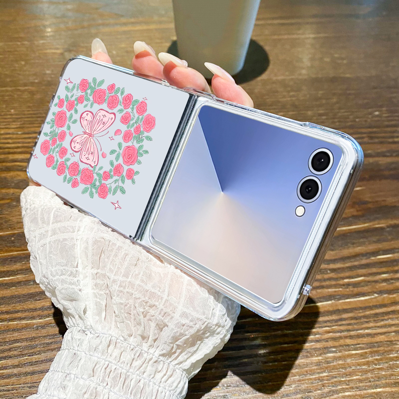 ピンクの花柄スマホケース Samsung Galaxy Z  - Phone Cases Z Fold 6 のレビューと価格
