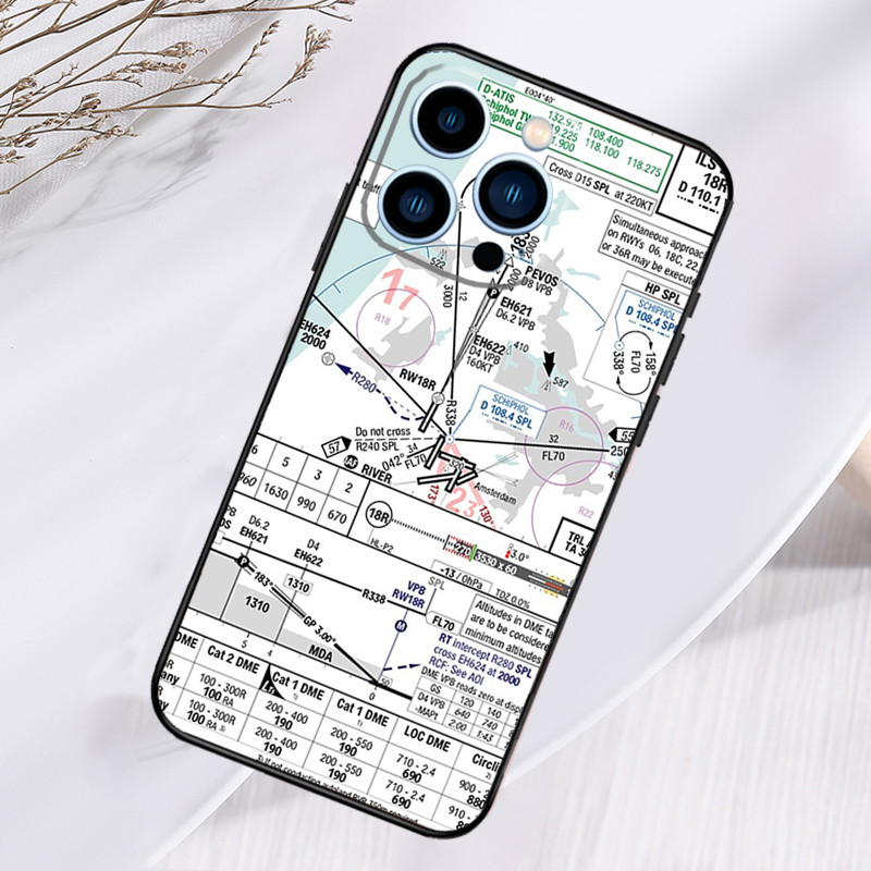 航空図アクセサリー空港電話ケース iPhone 17 Pro - Phone Cases Aviation のレビューと価格