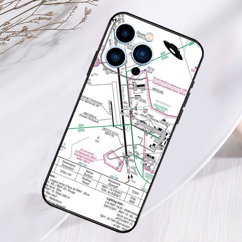 航空図アクセサリー空港電話ケース iPhone 17 Pro - Phone Cases Aviation のレビューと価格