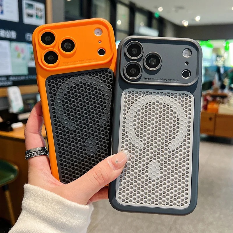 放熱メッシュ通気性磁気電話ケース iPhone 17 16  - Heat Dissipation Case のレビューと価格
